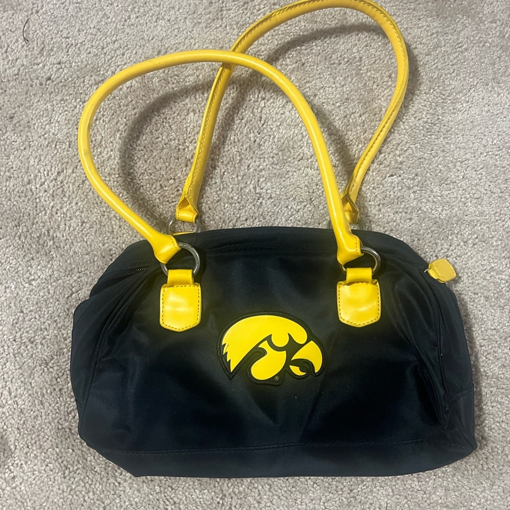Iowa Hawkeye Black and Yellow Women's Bag